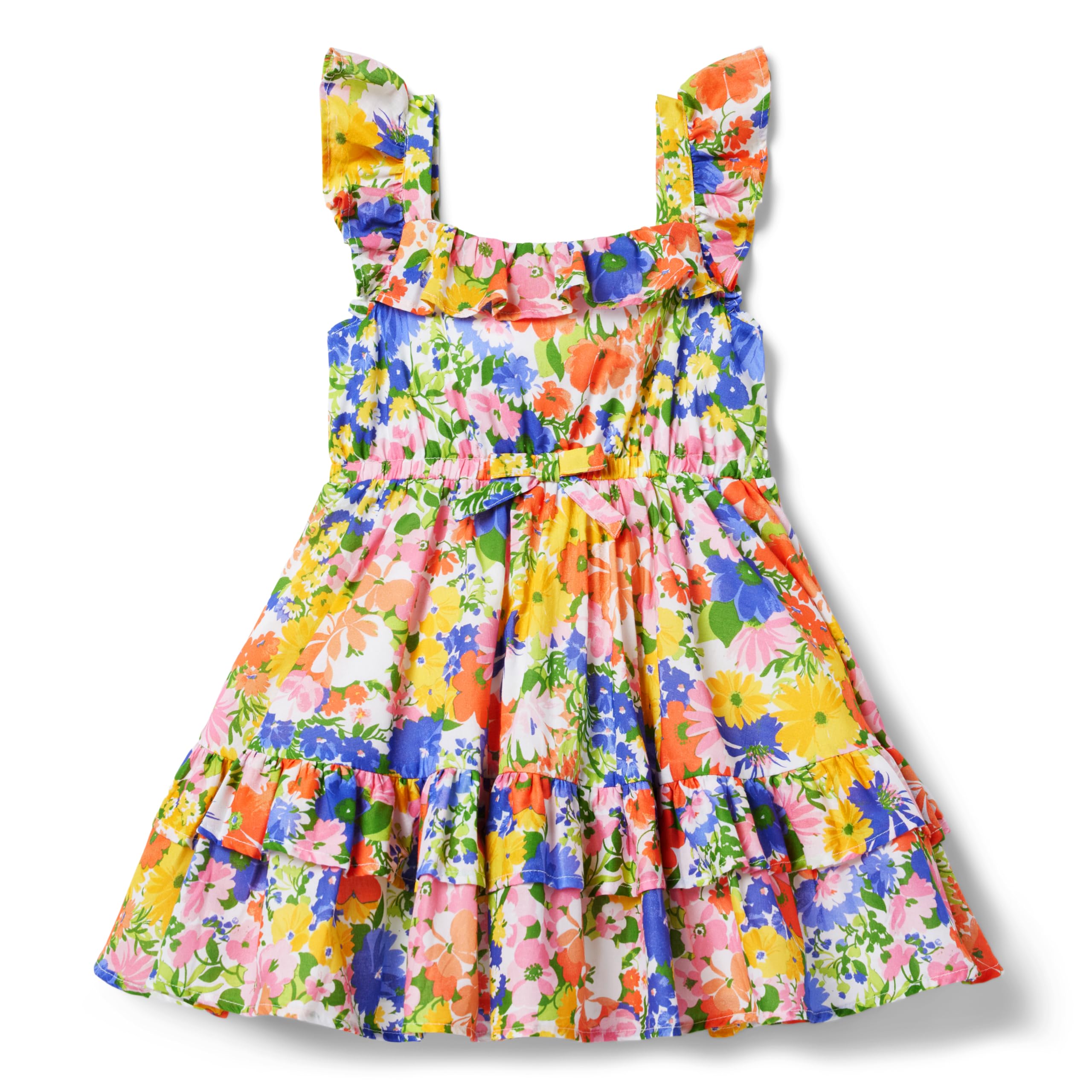 Платье с цветочным принтом (для малышей/маленьких детей/больших детей) Janie and Jack