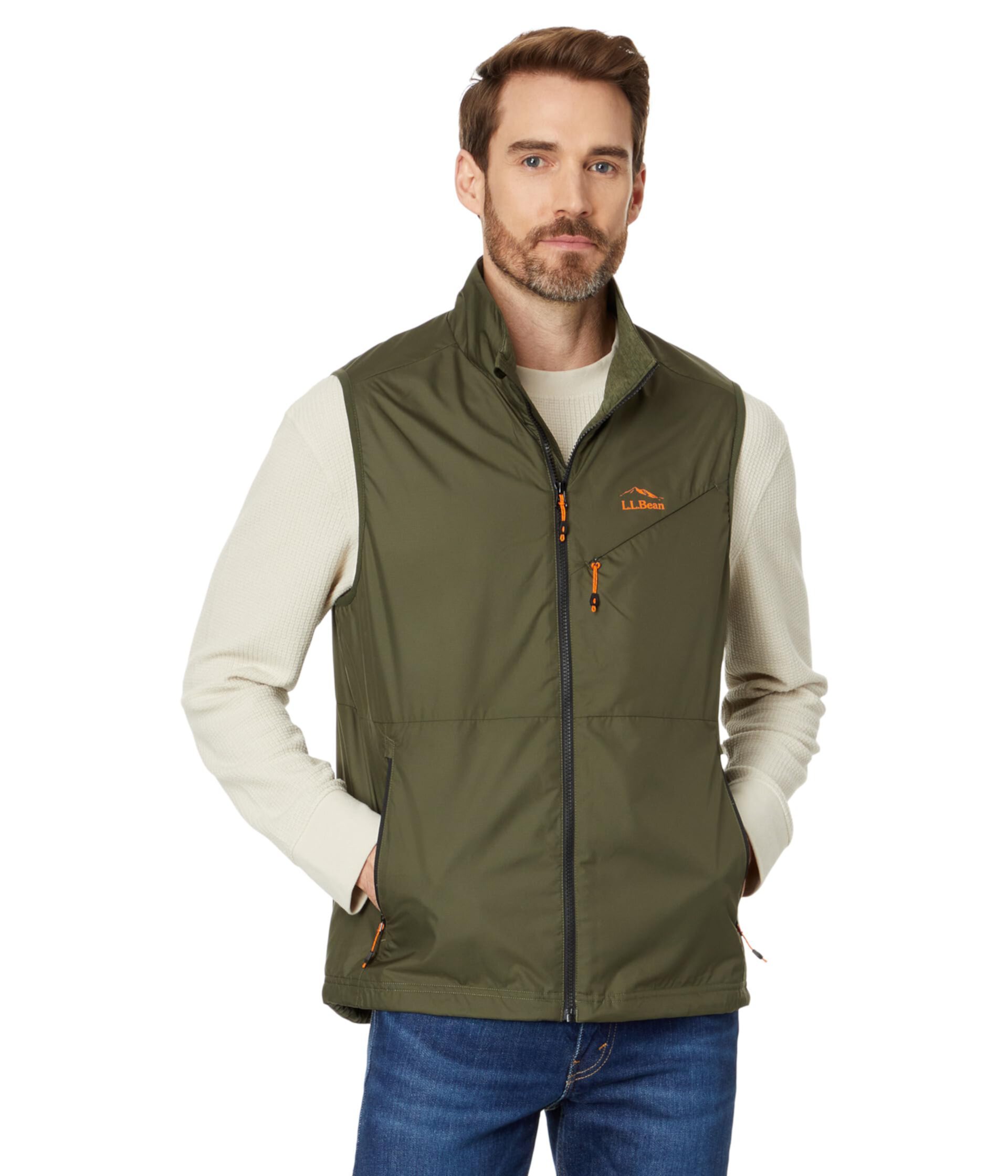 Мужская Жилет L.L.Bean Performance Fleece-Lined Windbreaker Vest L.L.Bean