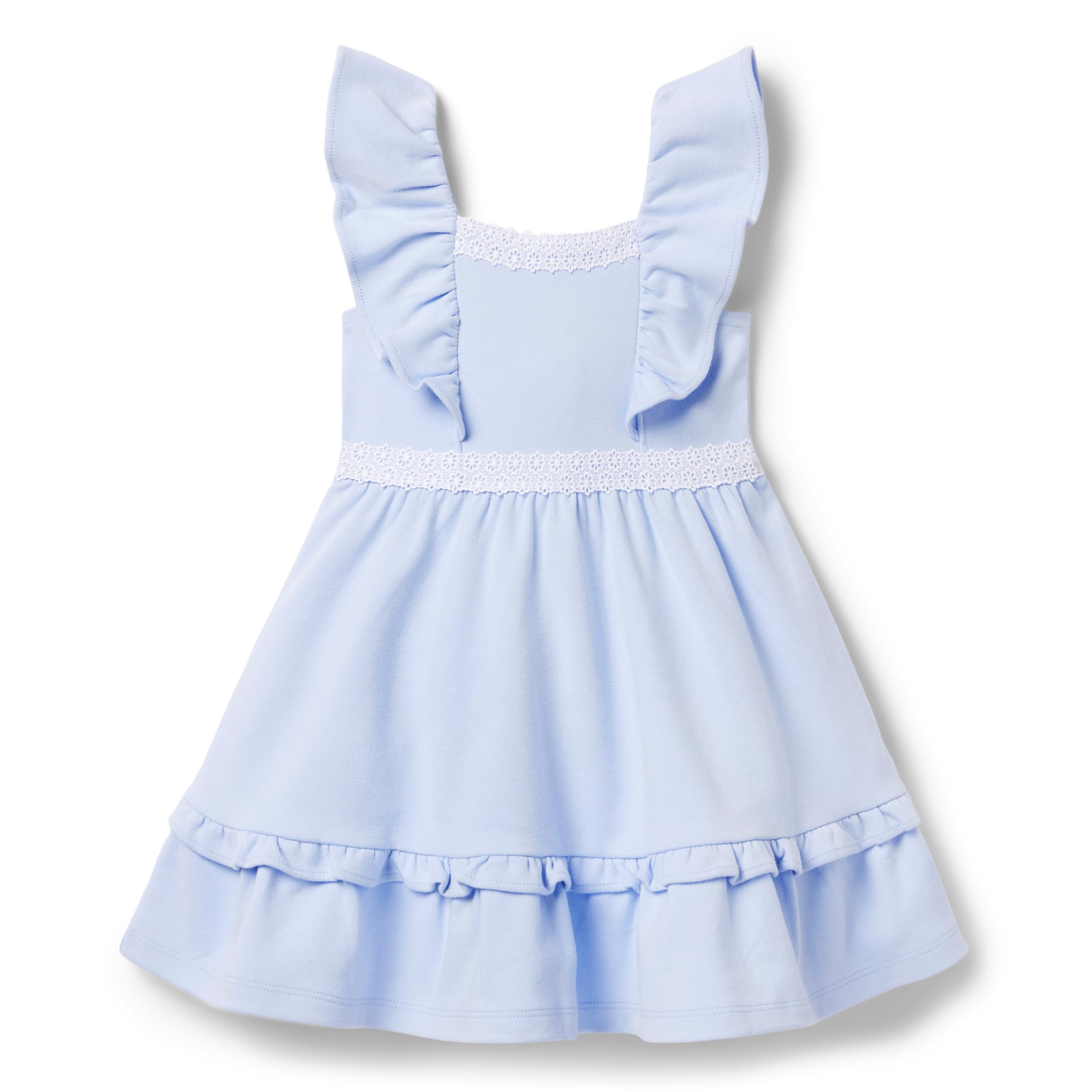 Платье из понте с отделкой ромашками (для малышей/маленьких детей/больших детей) Janie and Jack