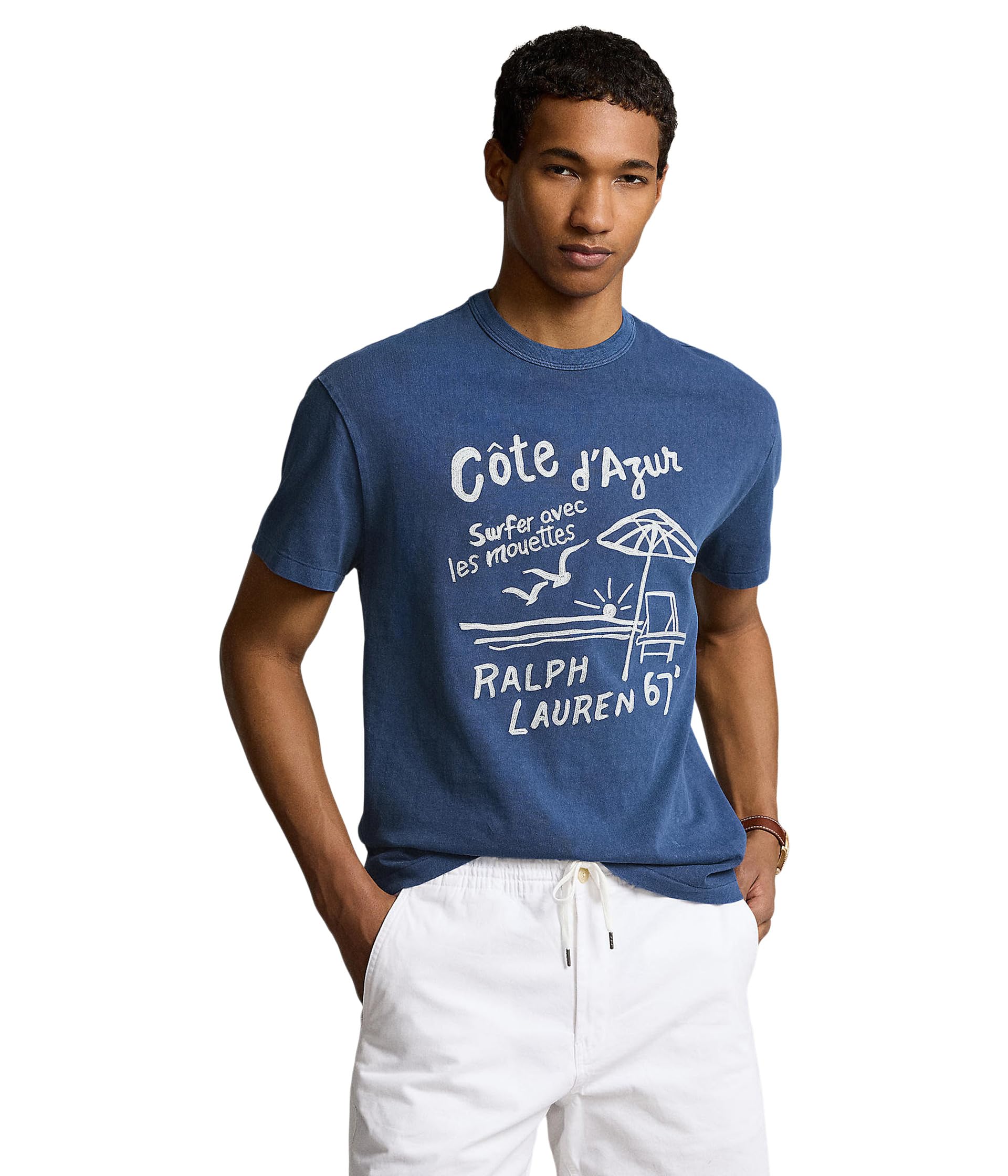 Классическая футболка из джерси с вышивкой Polo Ralph Lauren