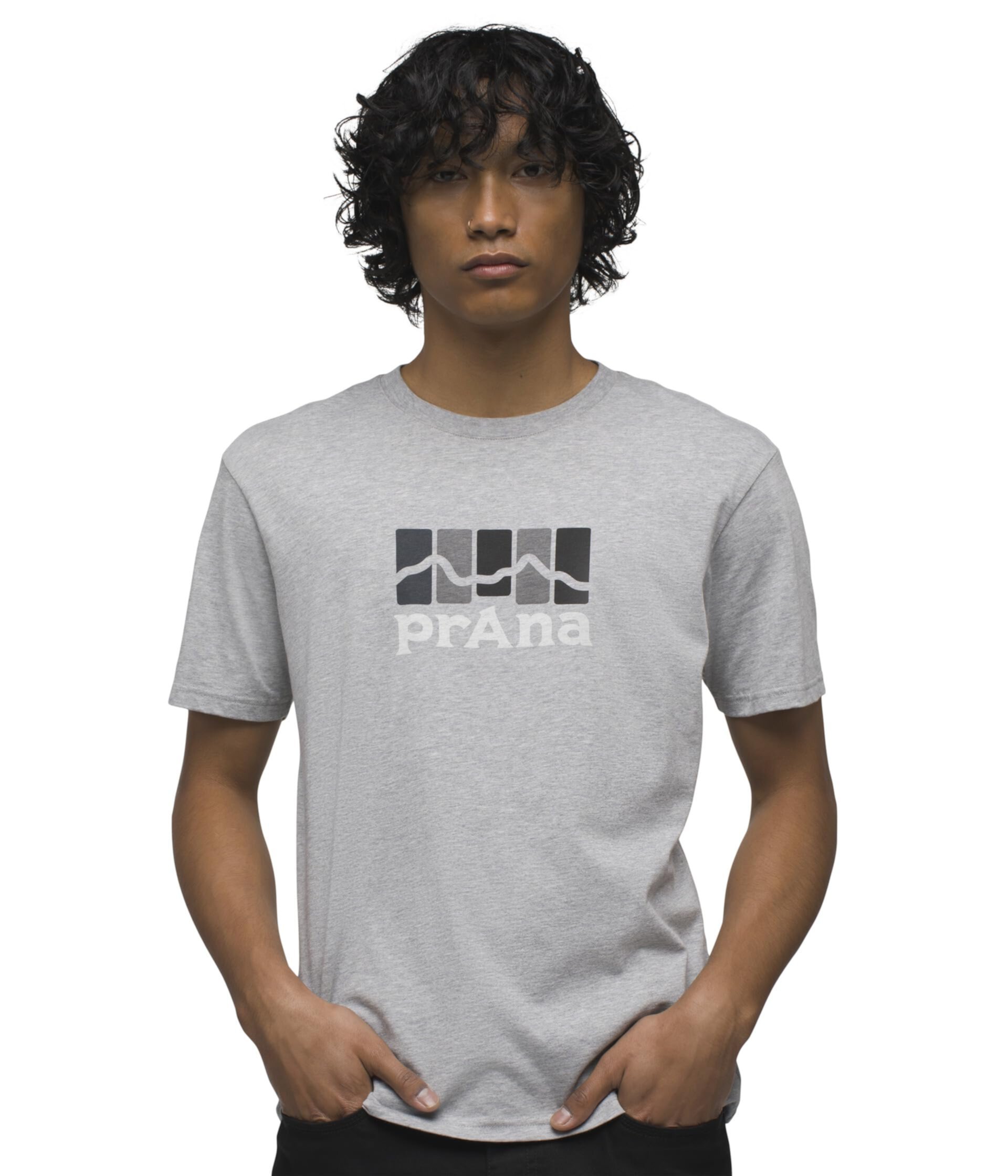 Легкая футболка Prana Mountain с короткими рукавами стандартного кроя Prana