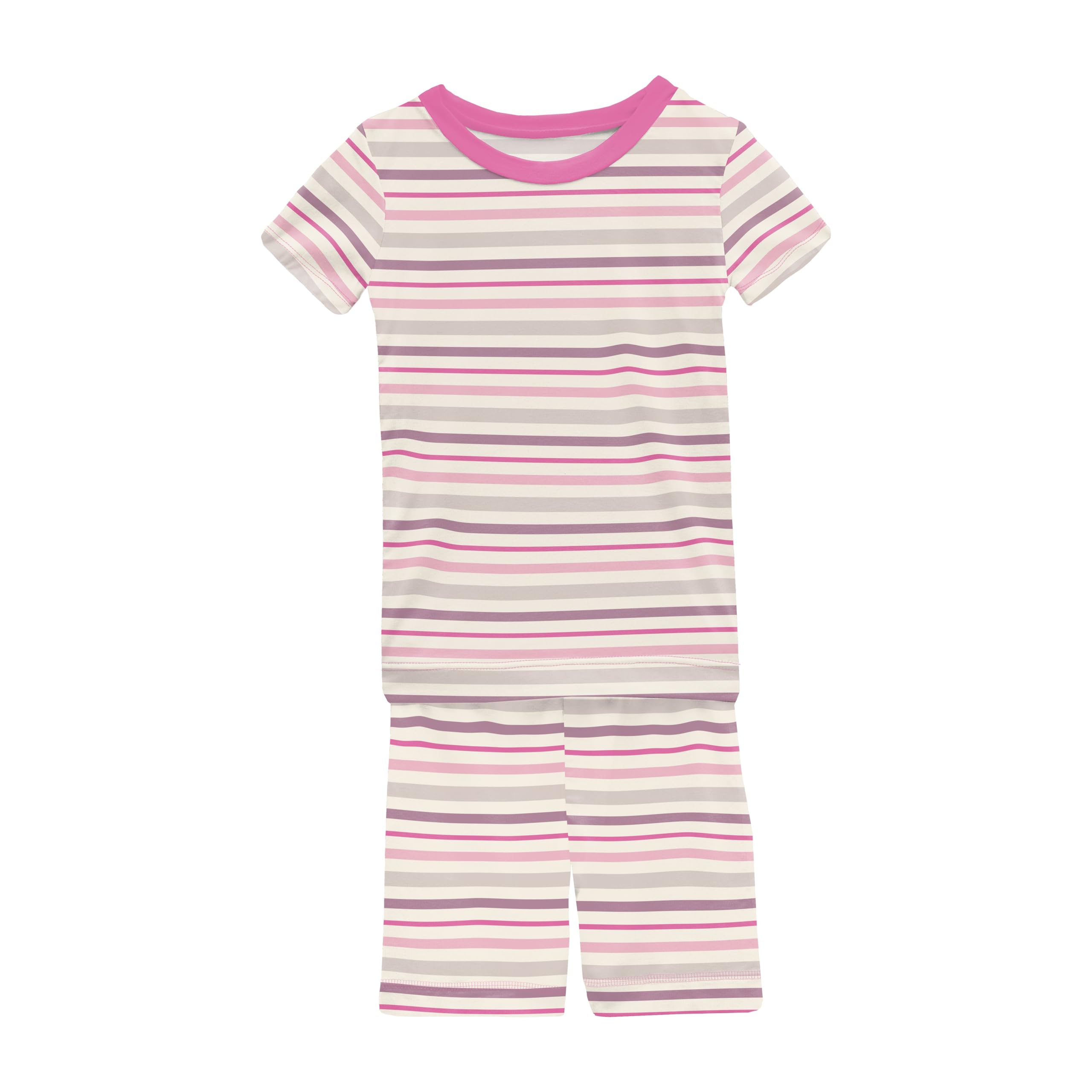 Пижамный комплект с короткими рукавами и шортами с принтом (для малышей/маленьких/больших детей) KicKee Pants