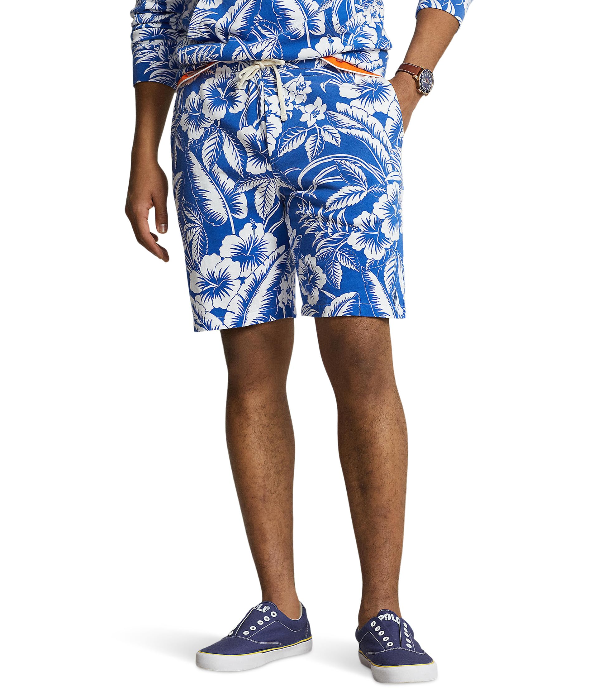 Махровые шорты с тропическим цветочным принтом шириной 8,5 дюйма Polo Ralph Lauren
