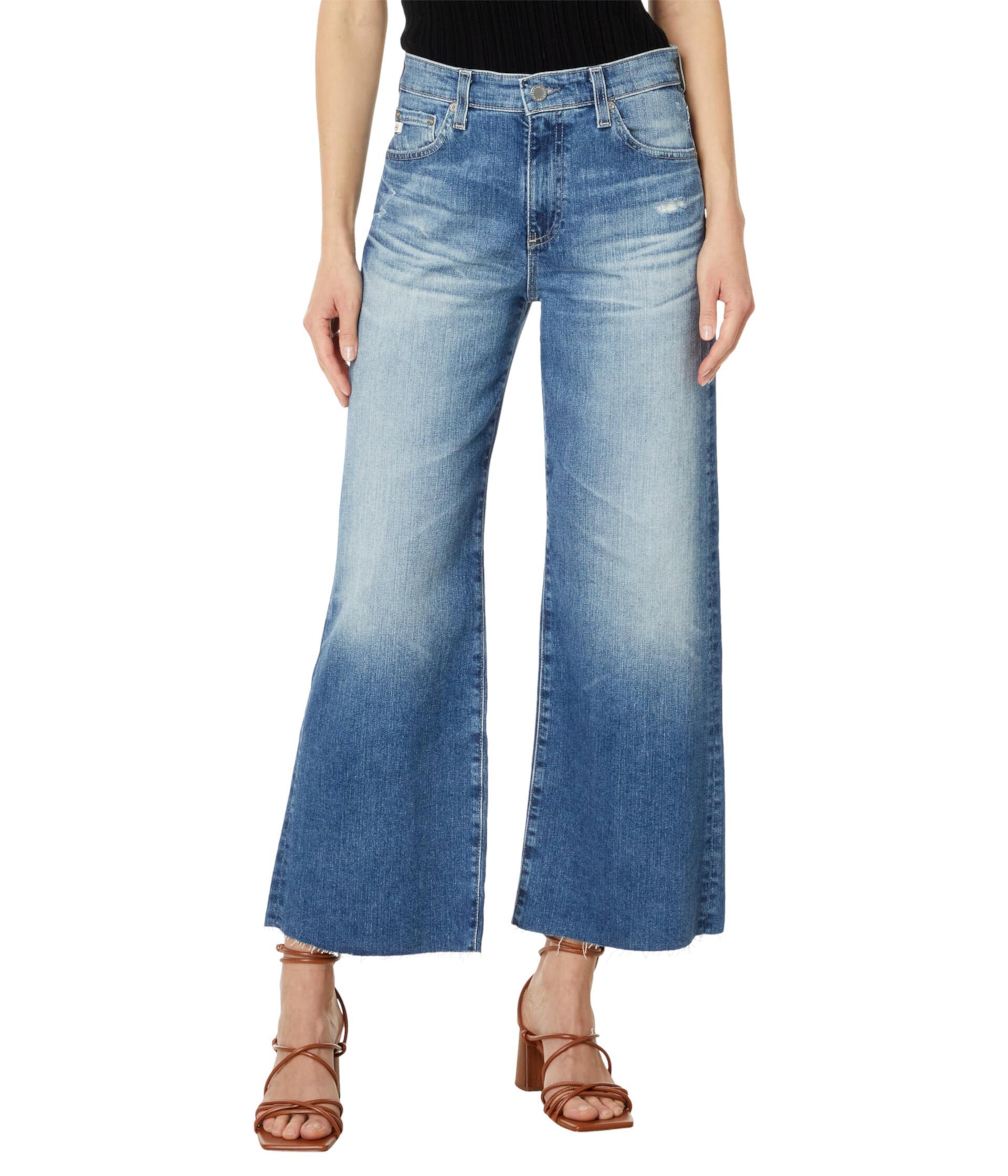 Прямые широкие джинсы Saige High Rise в цвете 17 Years Wilshire AG Jeans