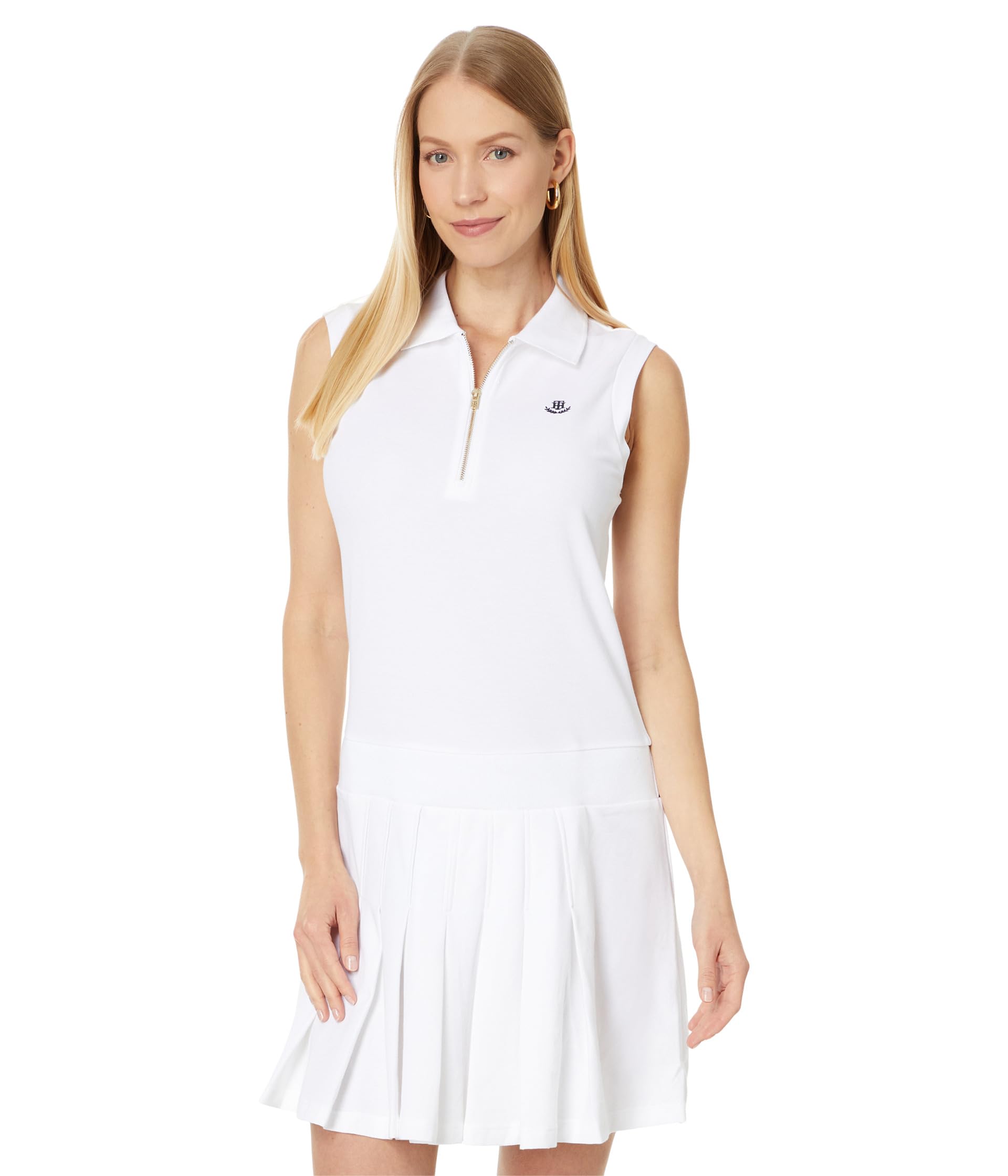 Однотонное теннисное платье Tommy Hilfiger