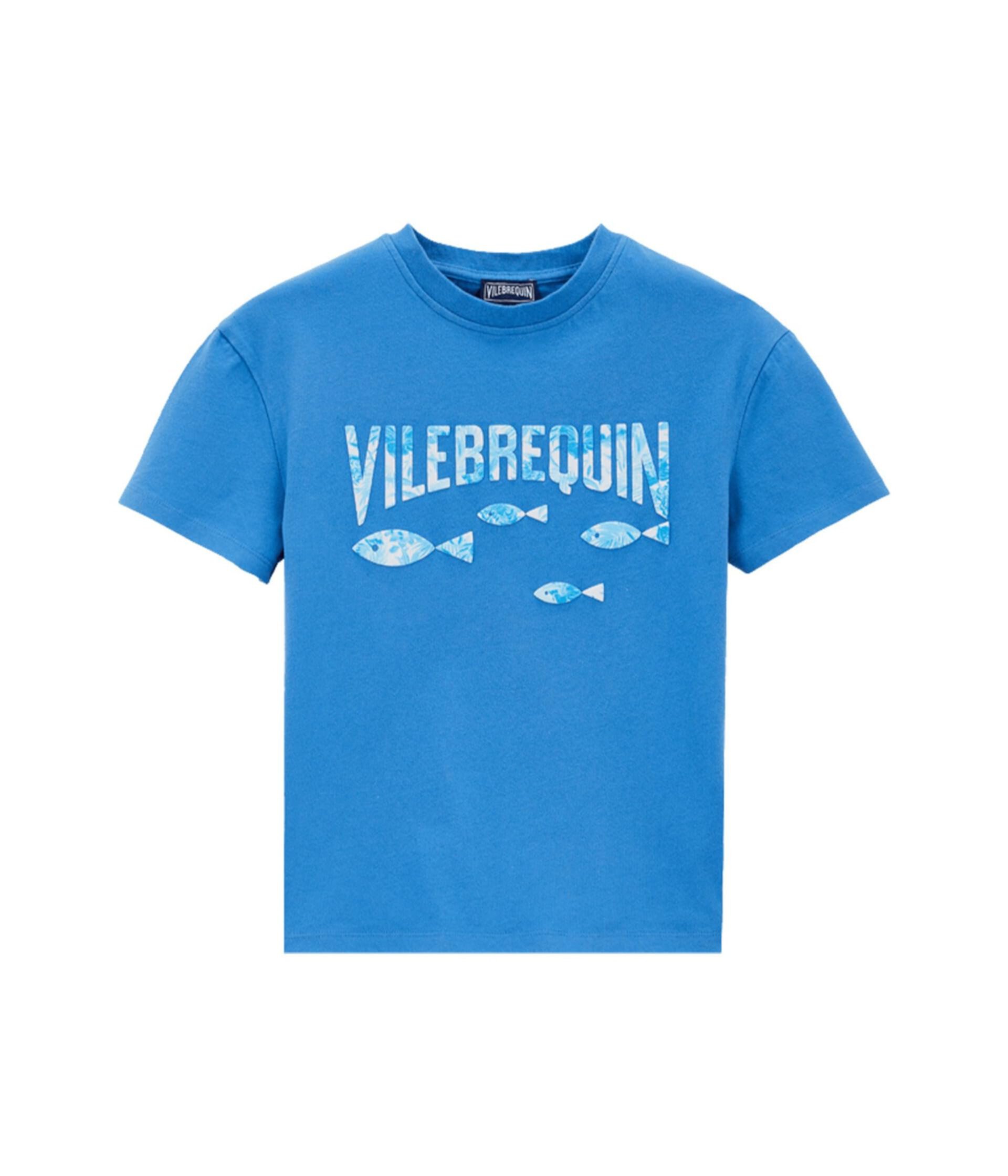 Детская Футболка VILEBREQUIN Logo & Fish Gabin VILEBREQUIN