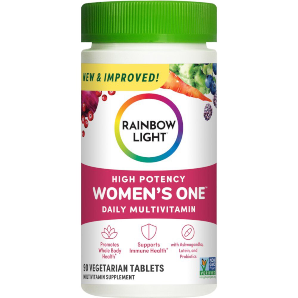 Women's One™Daily Multivitamin, 90 вегетарианских таблеток Rainbow Light