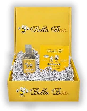 Подарочный набор Bella B — противоотечное средство для груди Little Bee, 2 унции, и детское массажное масло, 3,3 унции. Bella B