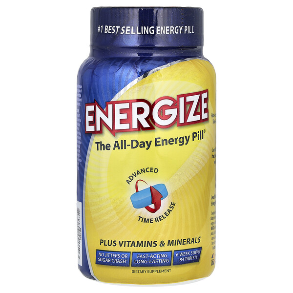 Energize, Таблетка для энергии на весь день, 84 таблетки Isatori