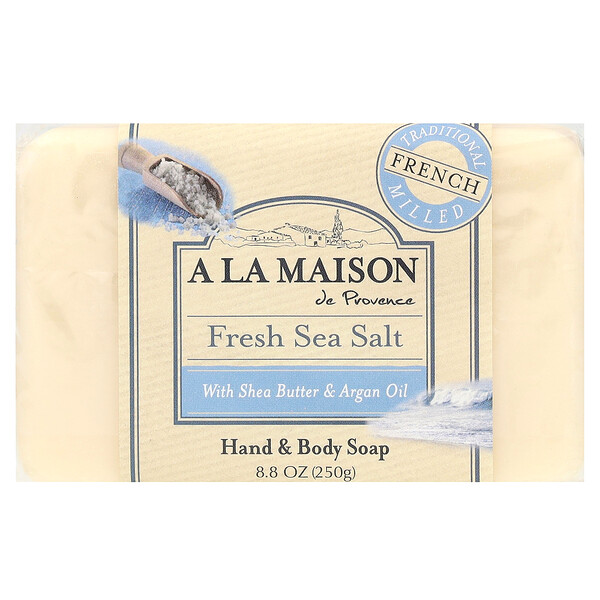 Мыло для рук и тела, свежая морская соль, 8,8 унции (250 г) A La Maison