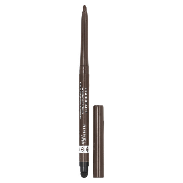Водостойкий карандаш для век Exaggerate, оттенок 212 Rich Brown, 0,009 унции (0,28 г) Rimmel London