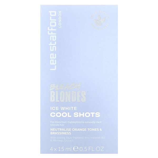 Bleach Blondes, Ice White Cool Shots, 4 пакетика, 15 мл (0,5 жидк. унции) Lee Stafford