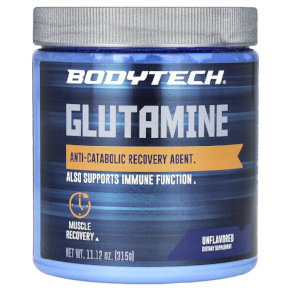 Глютамин, без вкуса, 11,12 унции (315 г) BodyTech