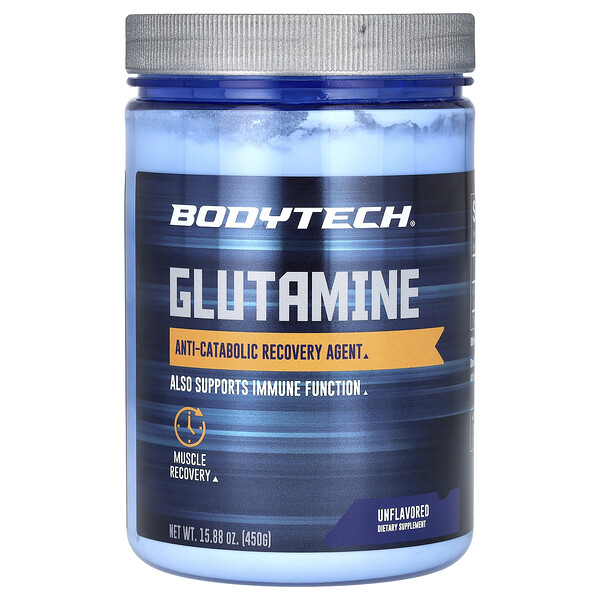 Глютамин, без вкуса, 15,88 унций (450 г) BodyTech