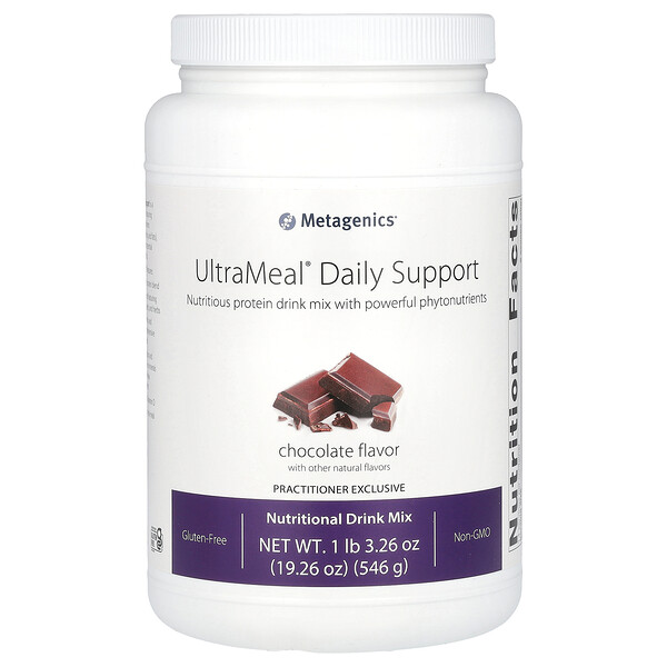 UltraMeal Daily Support, Шоколад, 1 фунт 3,26 унции (546 г) Metagenics