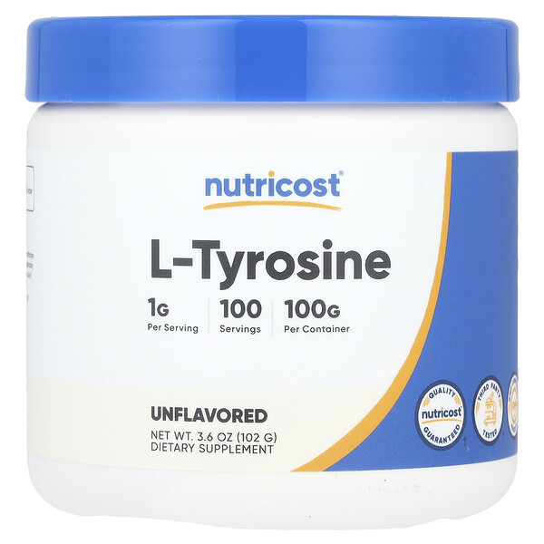 L-тирозин, без вкуса, 3,6 унции (102 г) Nutricost