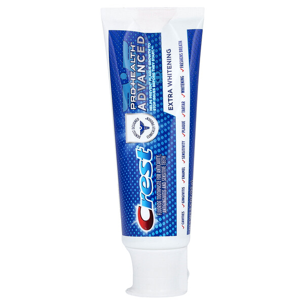 Pro Health Advanced, Зубная паста с фтором, дополнительное отбеливание, 3,5 унции (99 г) Crest