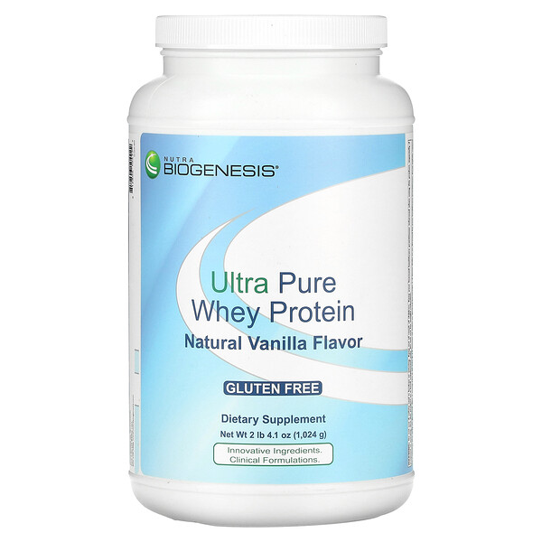 Ultra Pure Whey Protein, натуральная ваниль, 1024 г (2 фунта 4,1 унции) Nutra BioGenesis