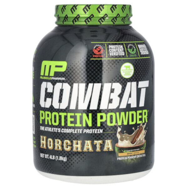 Combat Protein Powder, Орчата, 4 фунта (1,8 кг) MusclePharm
