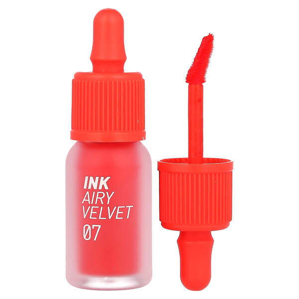 Ink Airy Velvet Lip Tint, оттенок 07 Heart Grapefruit, 0,14 унции (4 г) Peripera