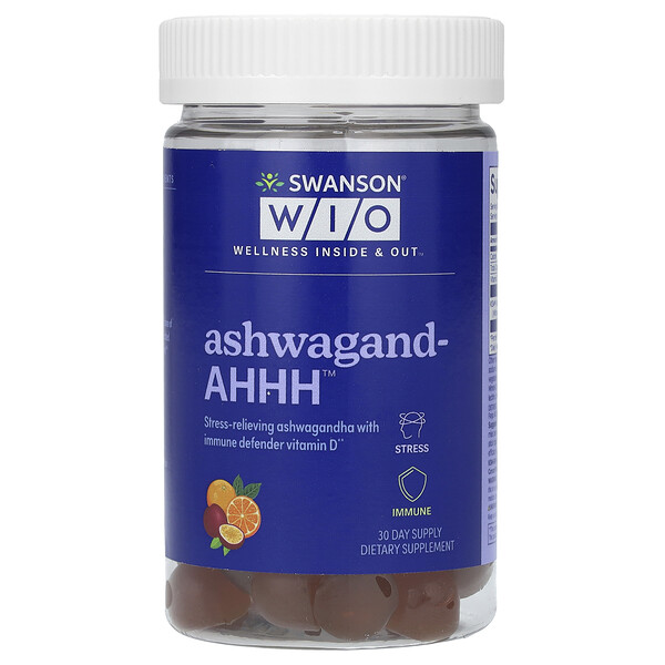 Ashwagand-AHHH, Маракуйя и апельсин, 60 жевательных конфет Swanson WIO