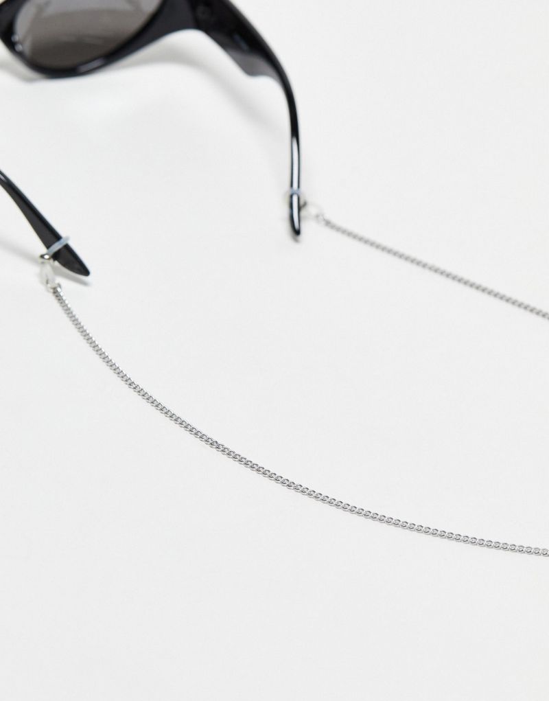 ASOS DESIGN waterproof stainless steel sunglasses chain in silver tone  ASOS DESIGN