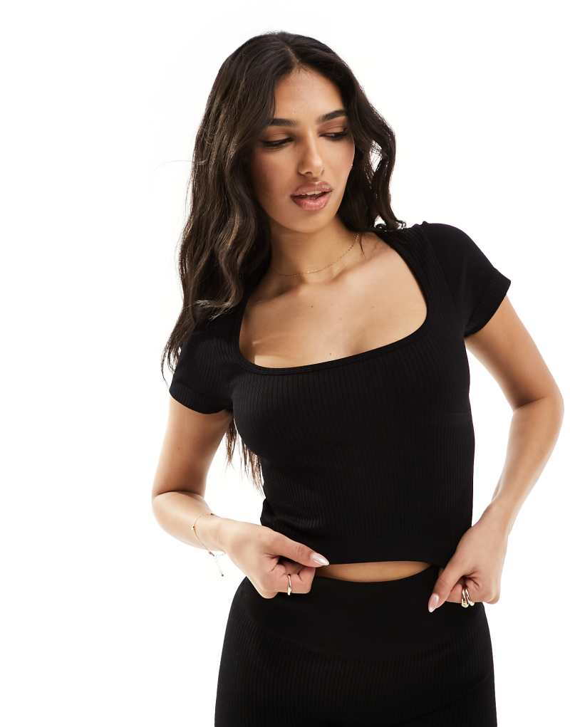 Женская Футболка ASOS 4505 Icon Seamless Rib ASOS 4505