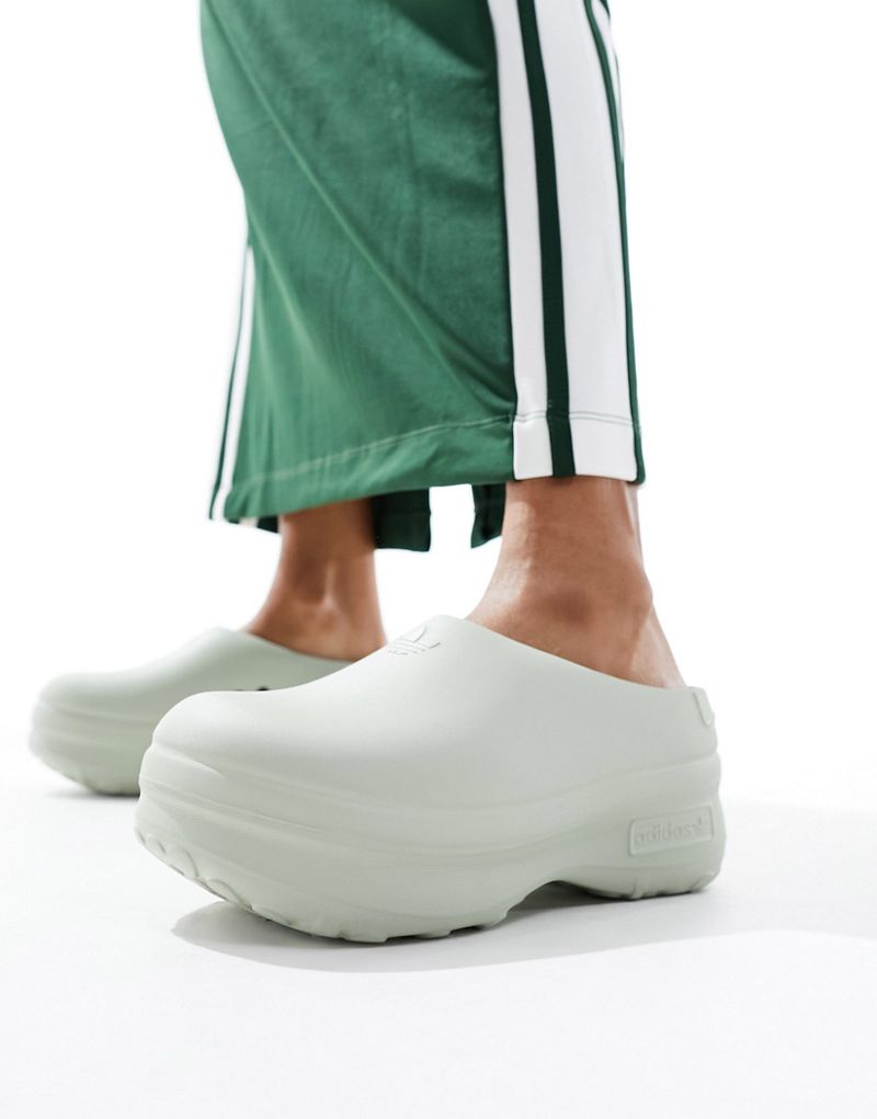 Зеленые туфли без каблуков adidas Originals Stan Adidas