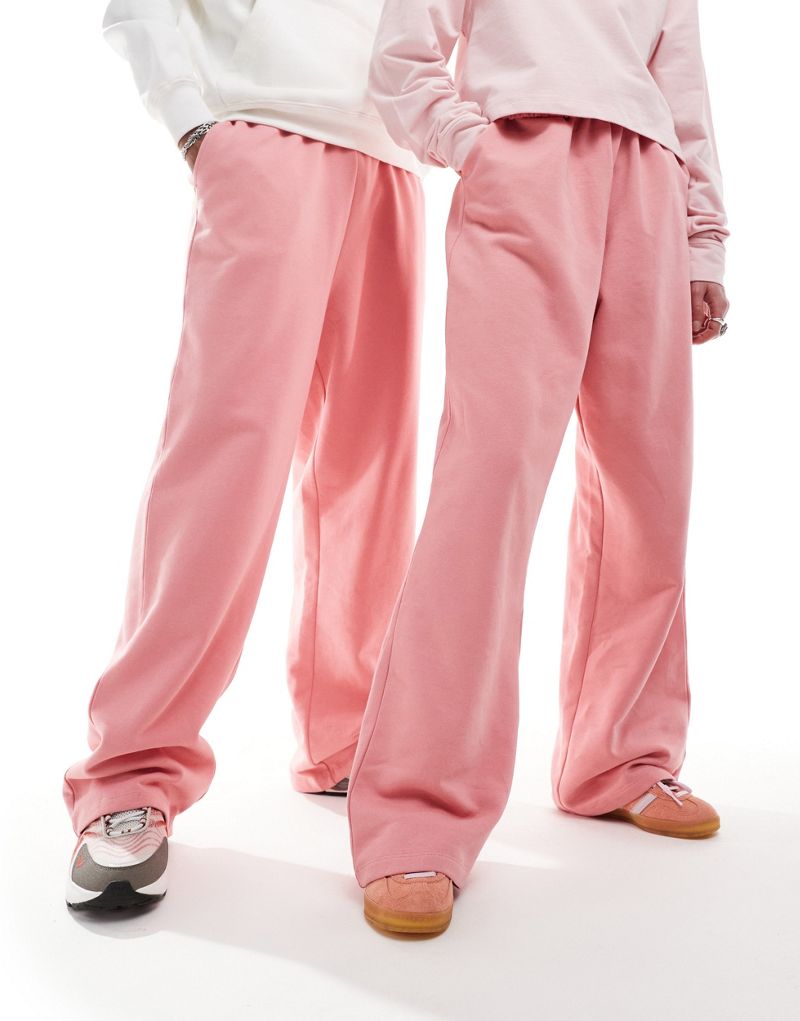Розовые свободные спортивные штаны унисекс COLLUSION Collusion
