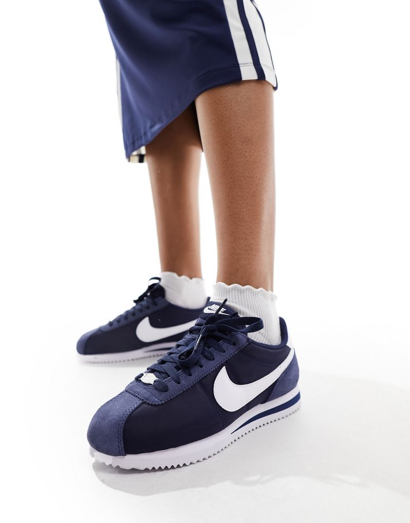 Темно-синие нейлоновые кроссовки Nike Cortez Nike