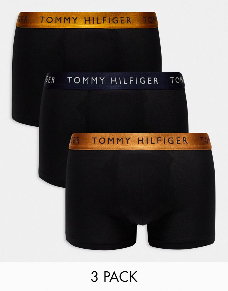Комплект из трех плавок Tommy Hilfiger с цветным логотипом на поясе Tommy Hilfiger