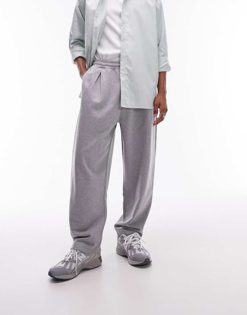 Мужские Джоггеры Topman Balloon Sweatpants в сером меланже TOPMAN