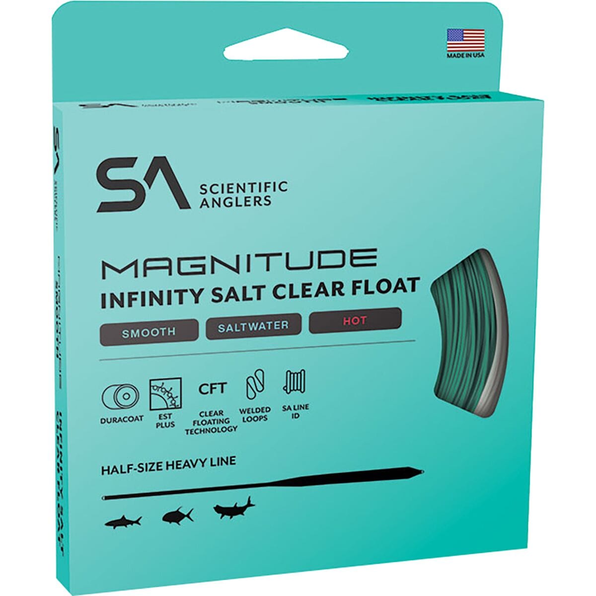 Magnitude Smooth Infinity Salt 12ft Clear Float Tip Line Scientific Anglers