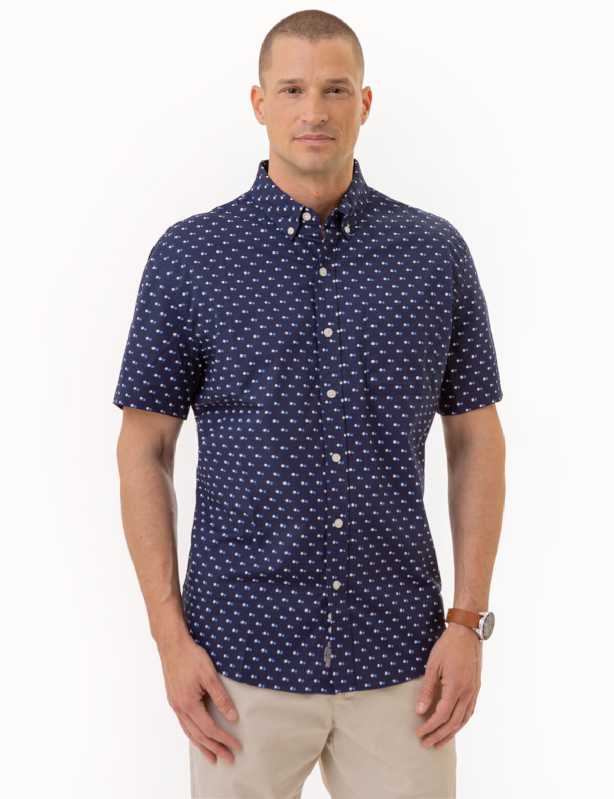 ALL OVER DOUBLE DOT PRINT SHORT SLEEVE SHIRT U.S. POLO ASSN.