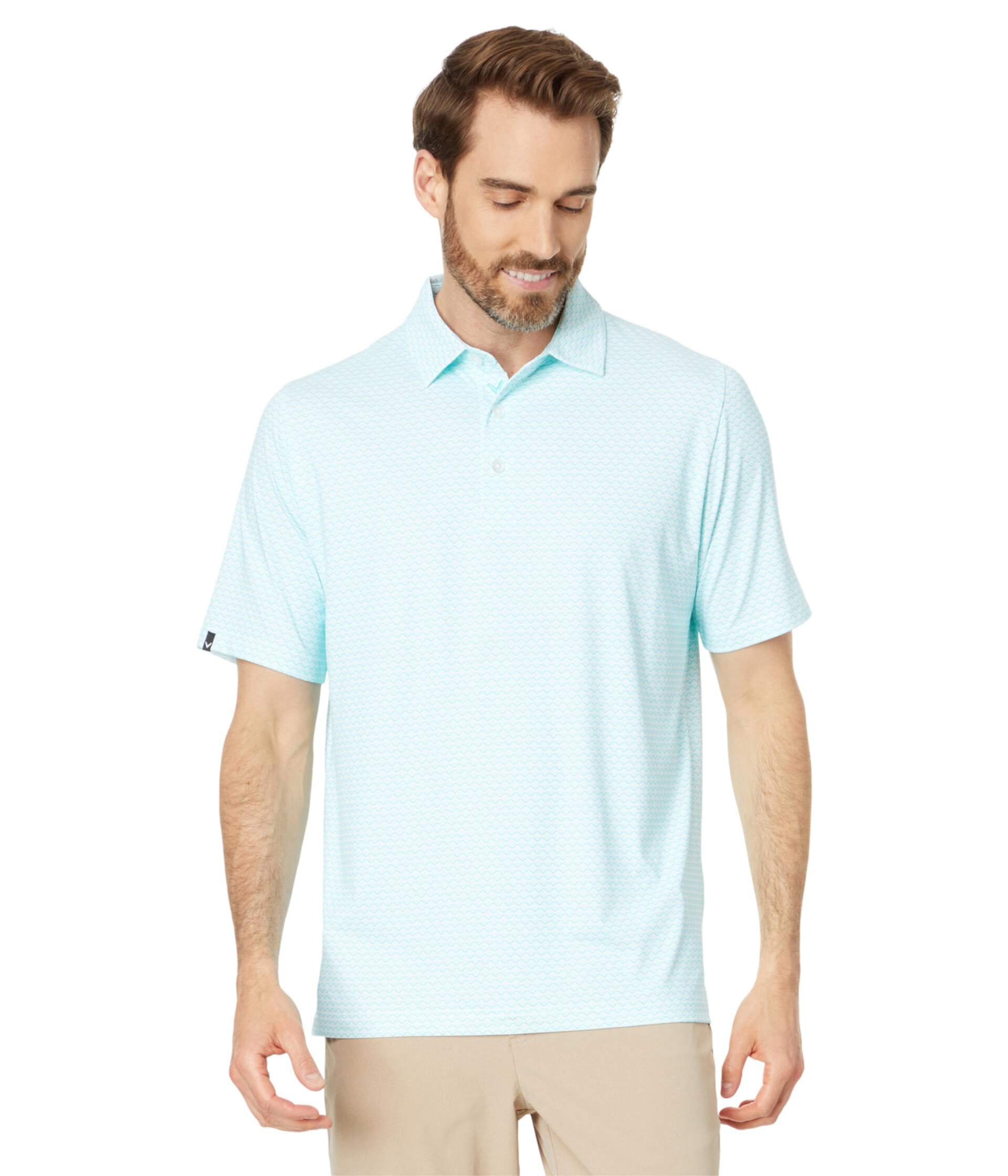 Gradient Chevron Printed Polo Callaway