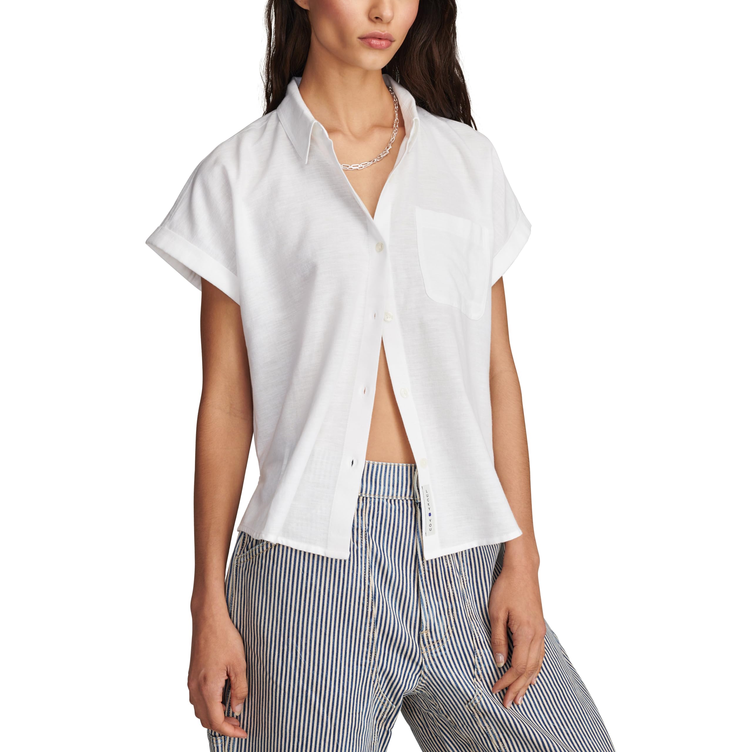 Linen Short Sleeve Shirt Lucky Brand