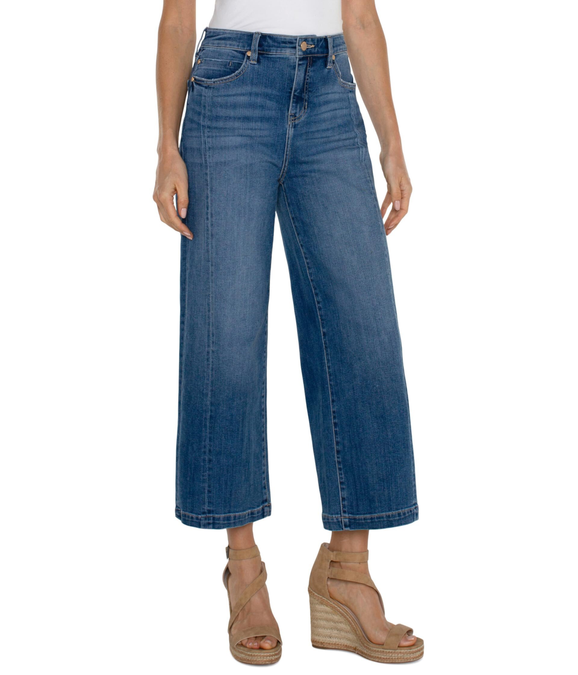 Stride Hight Rise Wide Leg with Seam Detail Eco Denim Liverpool Los Angeles