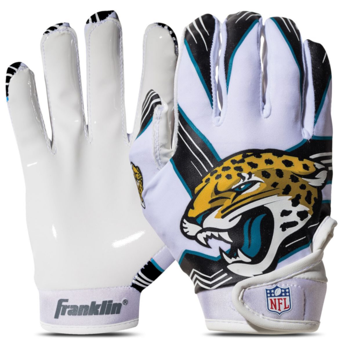Franklin Sports Jacksonville Jaguars Youth NFL Football Receiver Gloves Franklin Sports