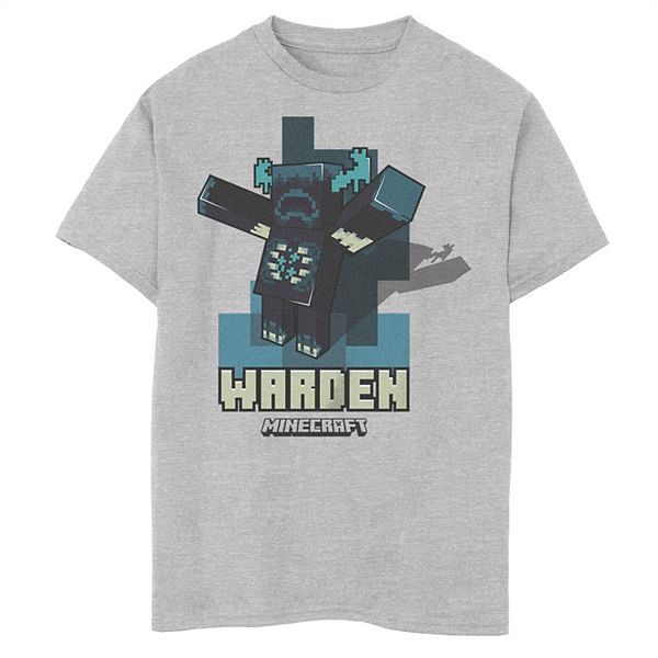 Джерси Minecraft Для мальчиков 8-20 Warden Happy Portrait Graphic Tee Minecraft