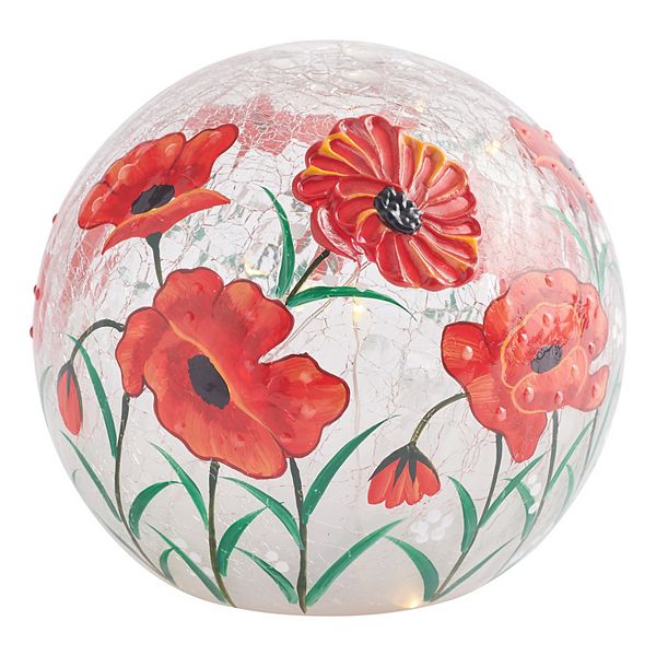 Studio 66 Royal Poppy Orb LED Table Decor Studio 66