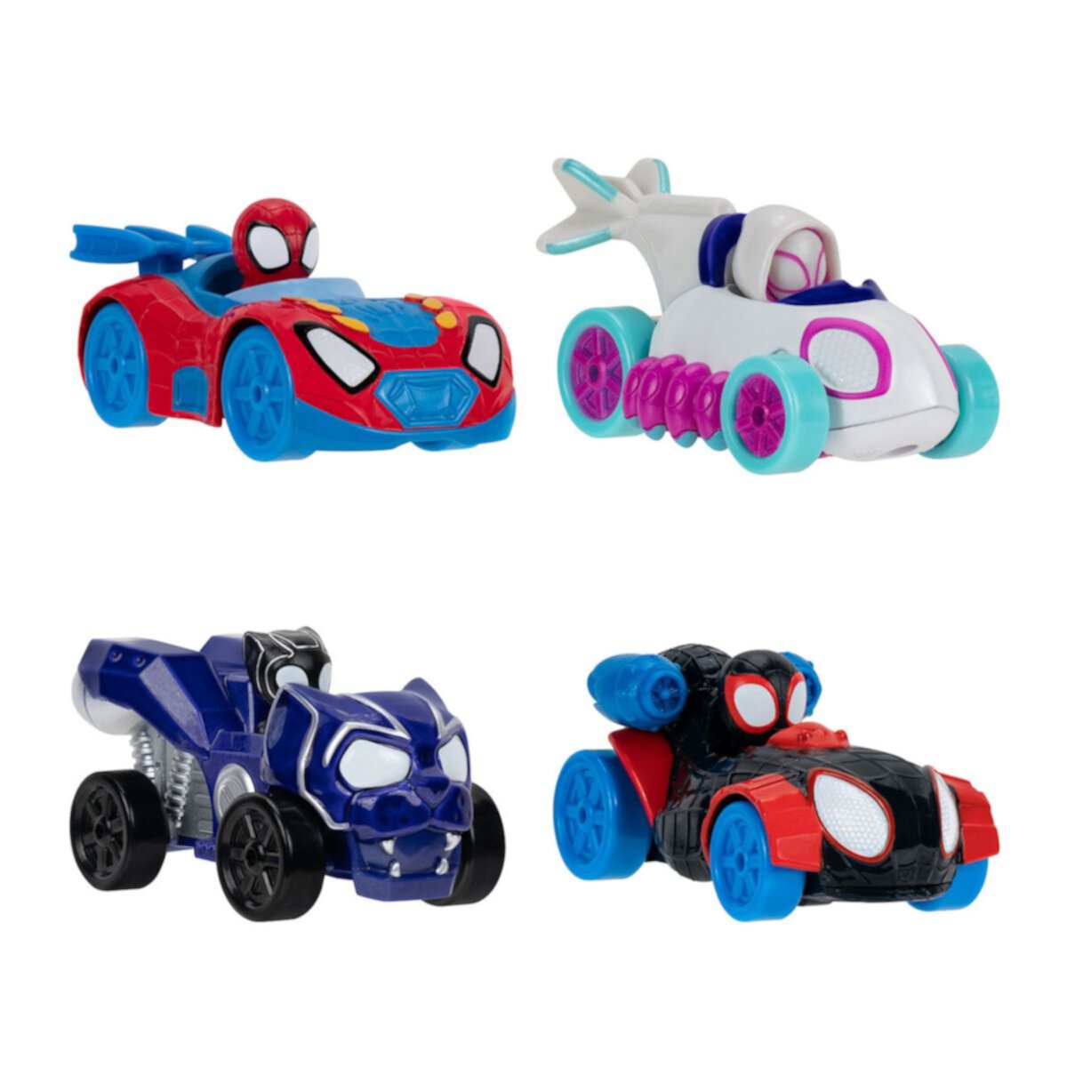 Marvel Spidey & His Amazing Friends 4-Pack Vehicles Spidey & Friends