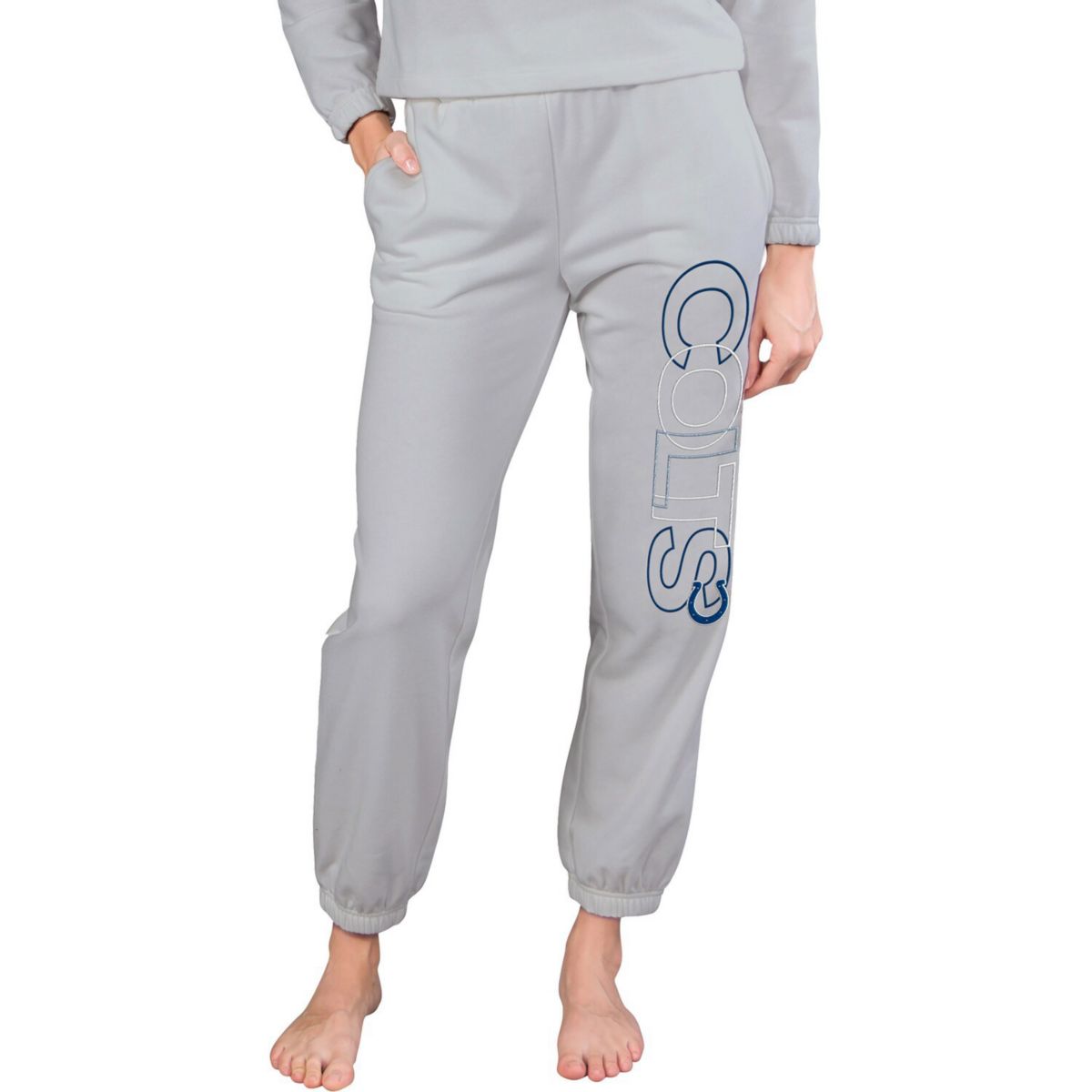 Женские Повседневные брюки Concepts Sport Серые Indianapolis Colts Sunray French Terry Unbranded