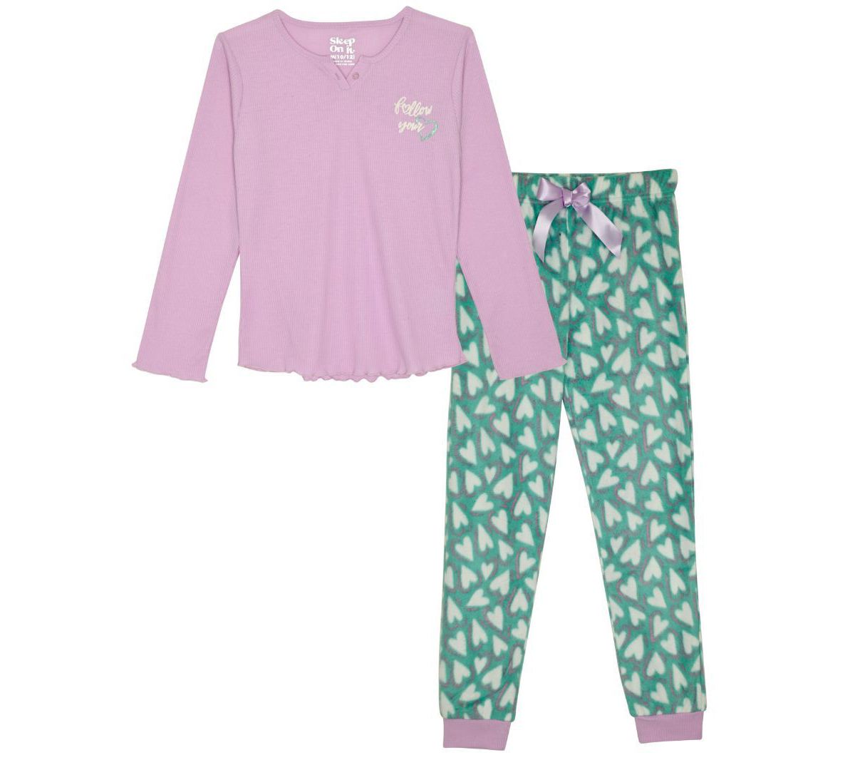 Sleep On It Girls 2-piece Fleece Pajama Set Sleep On It