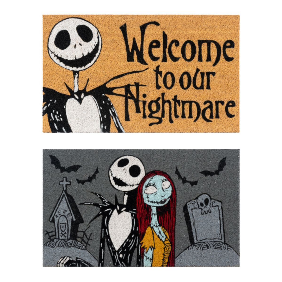 Disney's The Nightmare Before Christmas Coir 2-Pack Rugs Set Disney