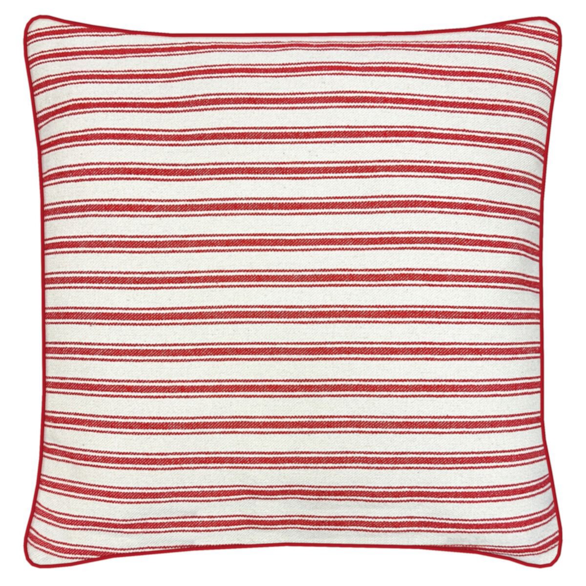 Americana Red Woven Micro Stripe Pillow Americana