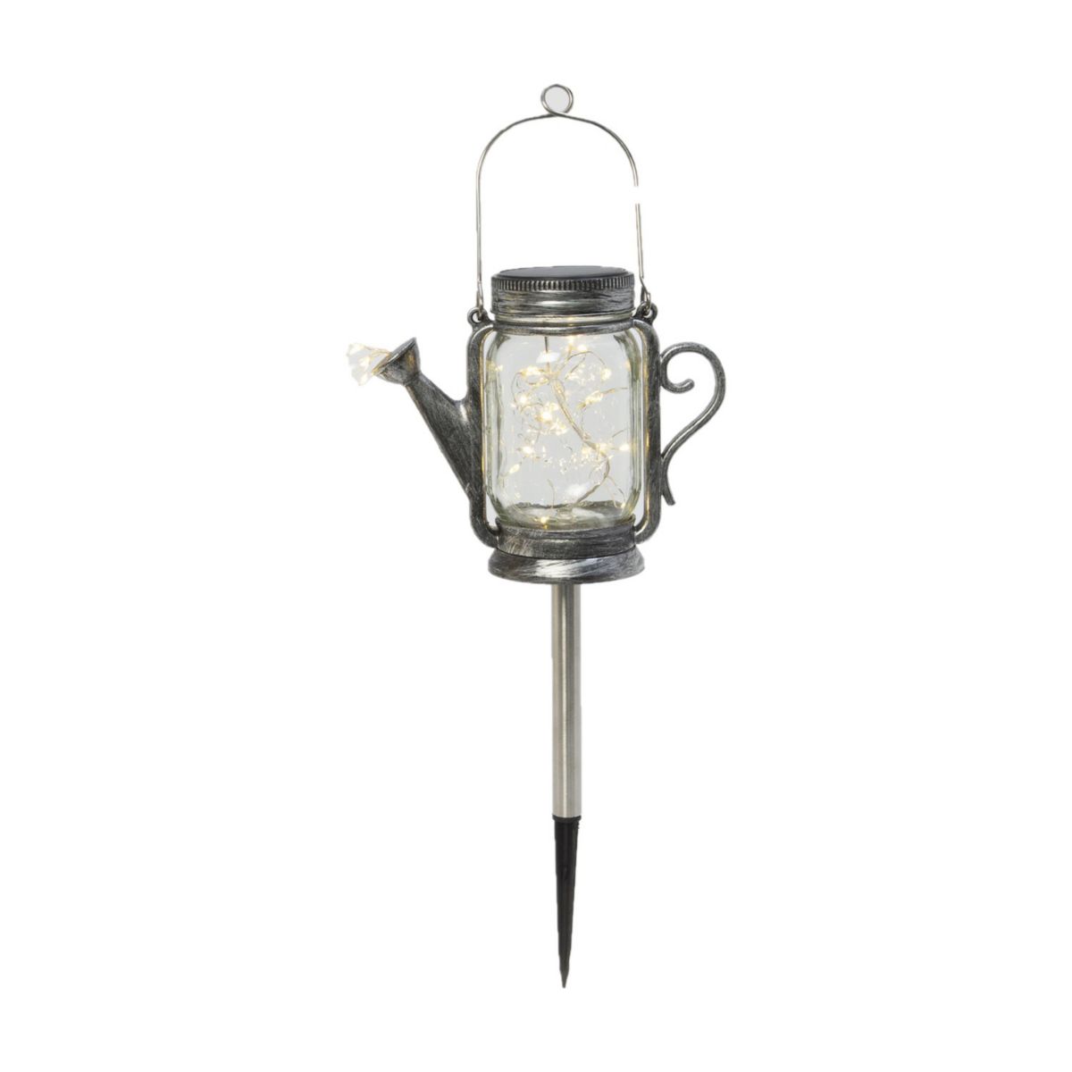 Lighted Solar Powered Hanging Teapot Lantern Unbranded