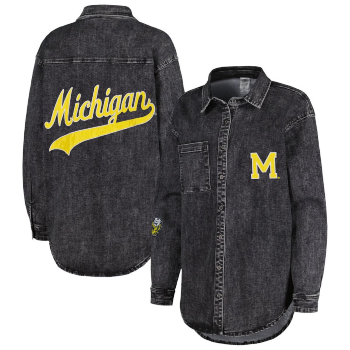 Женская Повседневная куртка Gameday Couture Деним с графикой Michigan Wolverines Gameday Couture