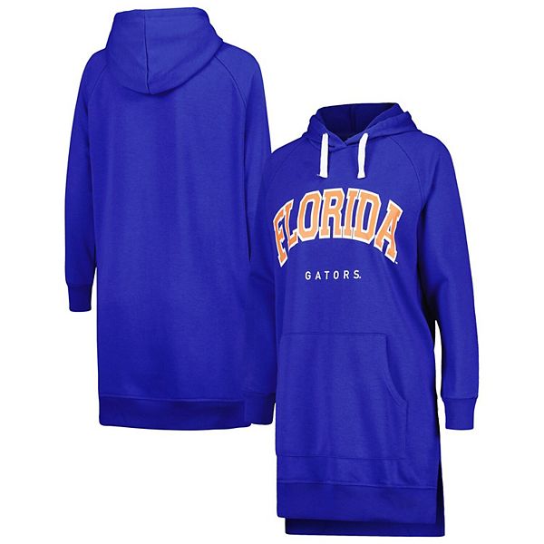 Women's Gameday Couture Royal Florida Gators Take a Knee Raglan Hooded Sweatshirt Dress Gameday Couture