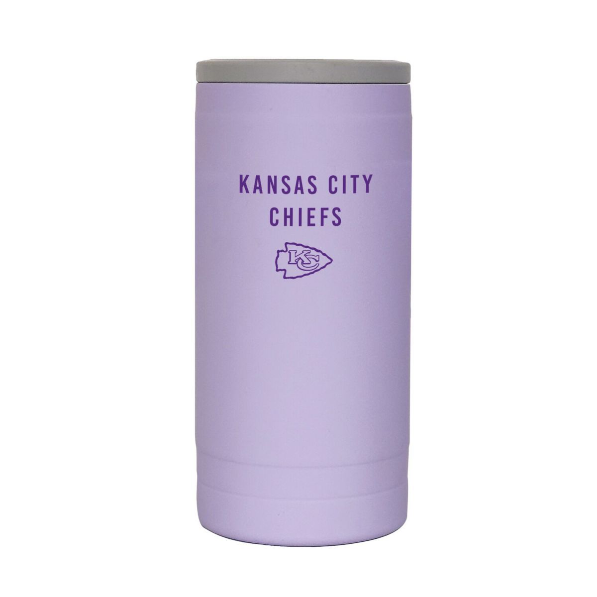 Портативный холодильник и термосумка Logo Brands Kansas City Chiefs 12oz. Лаванда Soft Touch Slim Coolie Logo Brand