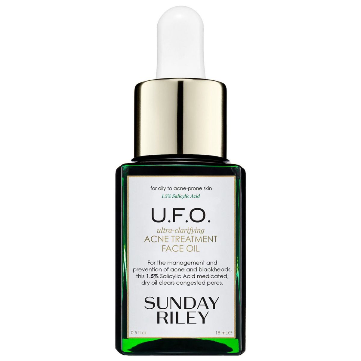 SUNDAY RILEY U.F.O. Salicylic Acid BHA Acne Treatment Face Oil Sunday Riley